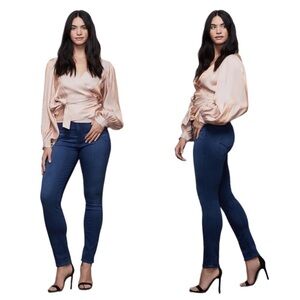 NWT Good American Good Legs High Rise Denim Jeans in Blue370 Size 20